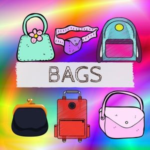 BAGS: PURSES, CLUTCHES, WALLETS, BACKPACKS, ETC